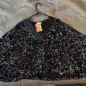 Entro Multicolor Sequin Holiday shirt